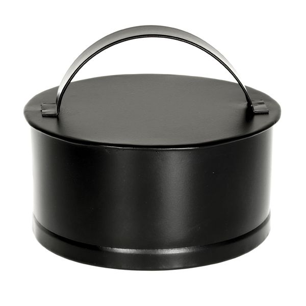 AG Rain Cap Black Powder Coated to Suit 6" Roof Collar