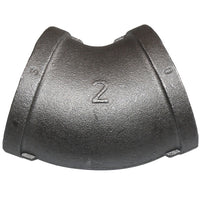 AG Malleable Iron Compact 45 Degree Elbow (Female Ports / 2" BSP)