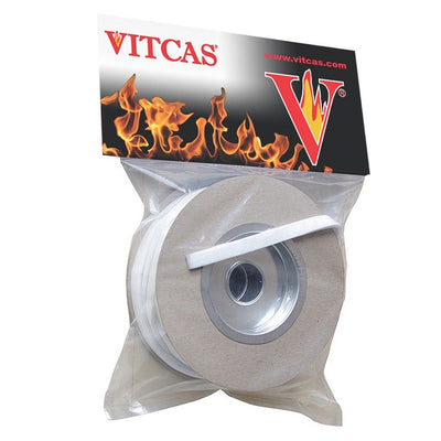 Vitcas Ceramic Fibre Sealing Strip White 6mm x 3mm 10 Metre Roll