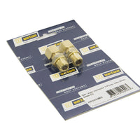 VETUS Set : male connector 1/4"bsp, tube 8mm, brass (2)