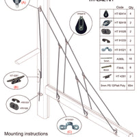 Lazy Jack Kit - for Boats Up To 31' - FULL KIT including Fastenings