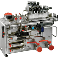 VETUS Stainless-steel hydraulic tank, 130lt, includes filter, temperature gauge and 2" ball valves