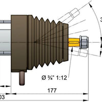 VETUS white tilting pump for 8 mm tubing (HTP3008T)