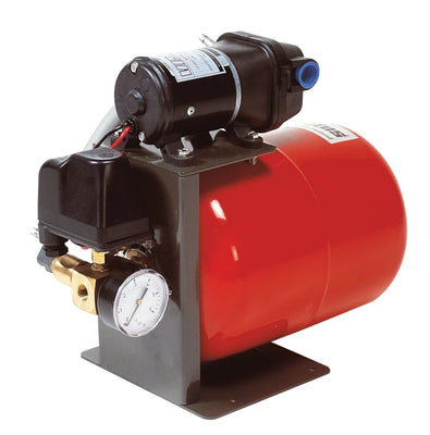 VETUS pressurized water system, 24V, 8lt tank, adjustable pressure switch and gauge