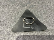 Black Hypalon D ring triangular patch  125 x 120mm