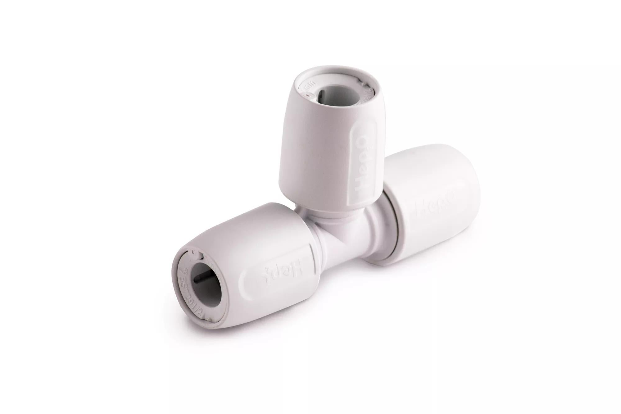Hep2O Pb Equal Tee White 10mm