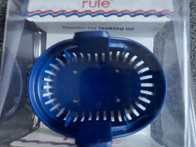 BLUE STRAINER BASE For RuleMate 500 & 1100 series post 2009 - Rule 1000864-26