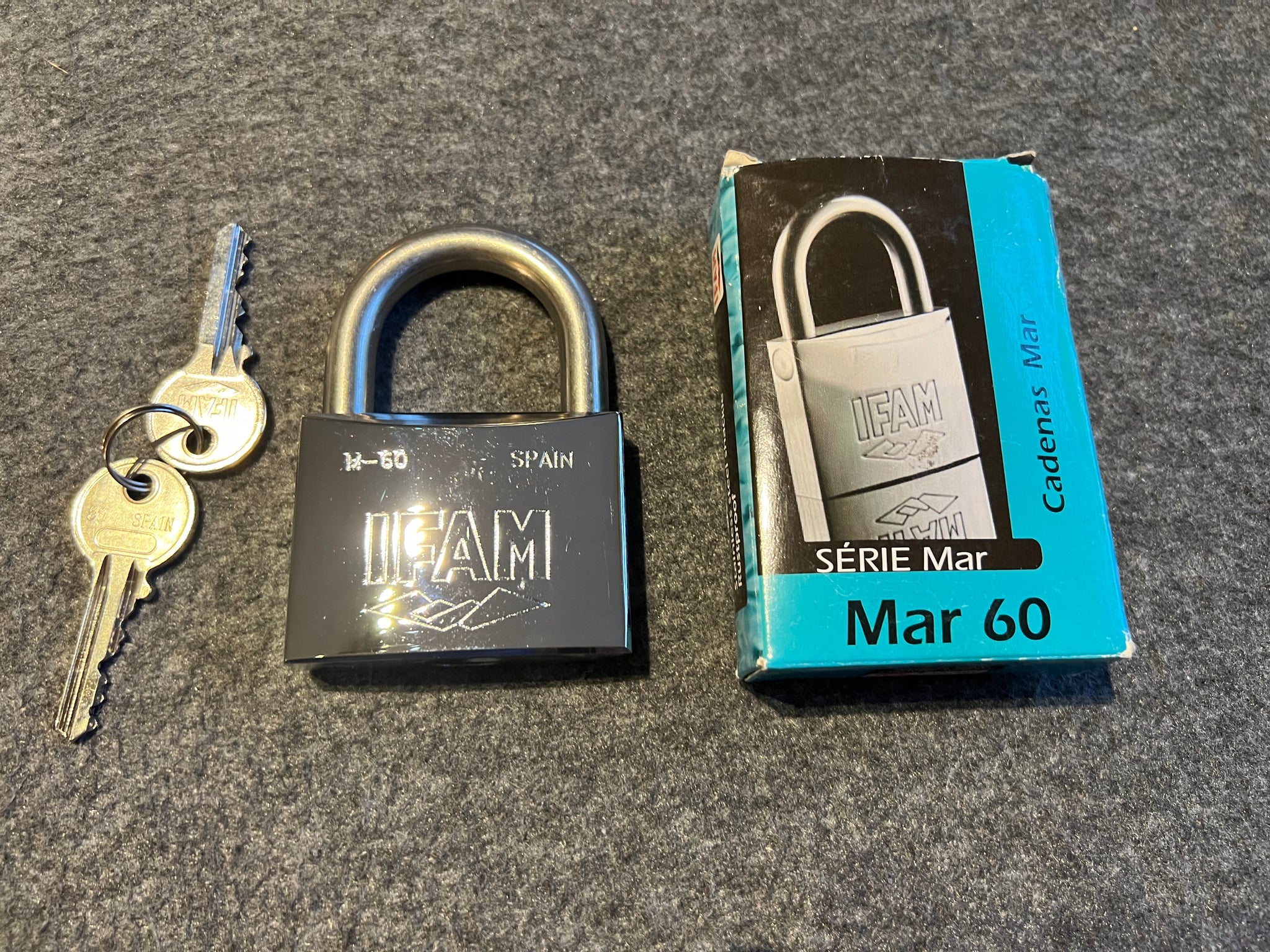 Marine Padlock AISI 316 ISO 3768 60mm