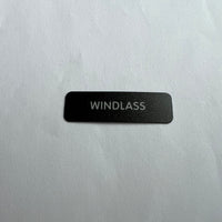 BLUE SEA LARGE FORMAT LABEL NO.448 WINDLASS