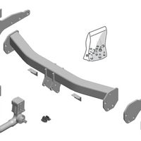 BRINK 583300 Trailer Hitch for JEEP Grand Cherokee IV (WK, WK2)