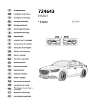 BRINK 724643 Towbar electric kit for MAZDA 6 Saloon (GJ, GL)  7-pin connector