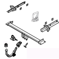 BRINK 443100 Trailer Hitch suitable for MERCEDES-BENZ A-Class, B-Class