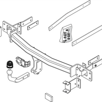 BRINK 389400 Trailer Hitch suitable for MERCEDES-BENZ E-Class Saloon (W211)