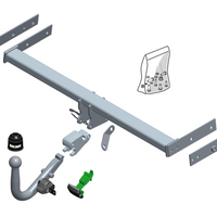 BRINK 612900 Trailer Hitch for VOLVO V40 Hatchback (525, 526)