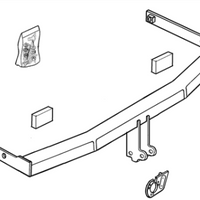 BRINK 261300 Trailer Hitch for VW GOLF, BORA