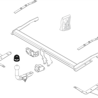 BRINK 443800 Trailer Hitch for TOYOTA Corolla Verso (AR10)