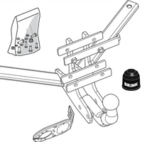 BRINK 449200 Trailer Hitch for SAAB 9-3 Estate (YS3F)