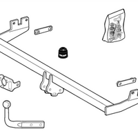 BRINK 332500 Trailer Hitch suitable for MERCEDES-BENZ A-Class (W168)