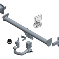 BRINK 687700 Trailer Hitch suitable for MERCEDES-BENZ GLB, GLA