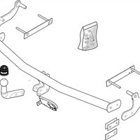 BRINK 480100 Trailer Hitch for RENAULT Modus / Grand Modus (F, JP)
