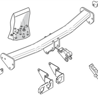 BRINK 424800 Trailer Hitch for LAND ROVER Freelander 2 Off-Road (L359)