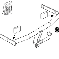 BRINK 392000 Trailer Hitch for VW Polo IV Hatchback (9N)