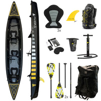 VETUS Inflatable kayak "BRAZOS 3", black, 3 pers.