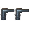 Jabsco 30651-1000 90 Degree Port Kit with 13mm Hose Tail (Pair)