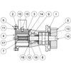 Jabsco Engine Cooling Pump 50440-1501A (32mm Hose / Flange Mount)