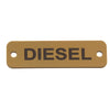 AG Diesel Label (S) Gold with Black Engraving 75mm x 22mm JBL20G JBL20G