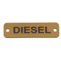 AG Diesel Label (S) Gold with Black Engraving 75mm x 22mm JBL20G JBL20G