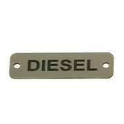 AG Diesel Label (S) Silver with Black Engraving 75mm x 22mm JBL20S JBL20S