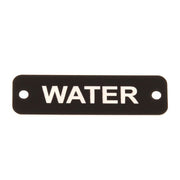 AG Water Label (S) Black with White Engraving 75mm x 22mm JBL21B JBL21B
