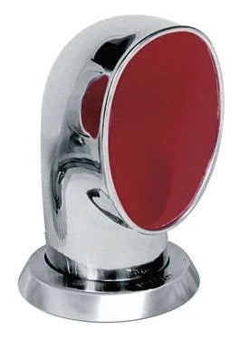 VETUS cowl ventilator JERRY, 75 mm, SS 316, red interior