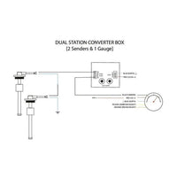 KUS Dual Station Convertor (1 Sender & 2 Gauges / 1 Gauge & 2 Senders)