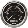 KUS GPS Speedometer Gauge 15 Knots (Stainless Steel Bezel, Black Dial)