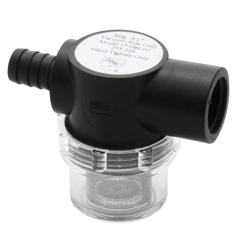 SHURflo Twist-On Water Strainer for Pumps (1/2" Barb Inlet / 50 Mesh)
