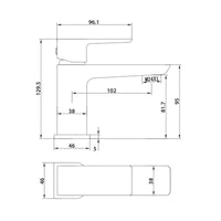 AG Descent Bath Filler Tap Matt in Black