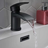 AG Belini Mini Mono Basin Mixer Tap in Black
