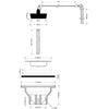 Standard Basin Waste Fitting (1-1/4" Outlet)