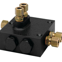 VETUS Dual non-return valve block without fittings, to be used with cylinders MTC3008 to MTC17510