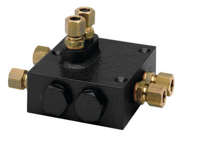 VETUS Dual non-return valve block without fittings, to be used with cylinders MTC3008 to MTC17510