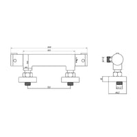 AG Round Exposed Thermostatic Shower Valve in Chrome