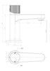 AG Koko Mini Basin Mixer Tap in Black