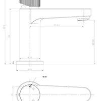 AG Koko Mini Basin Mixer Tap Brushed in Brass