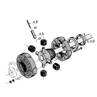 VETUS Flexible coupling type 6, 20mm pilot bored (KO54)