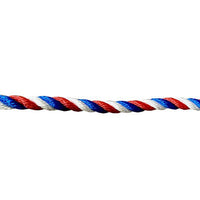 Kingfisher 12mm Red/White/Blue Mooring Rope & Large Eye Splice (10m)