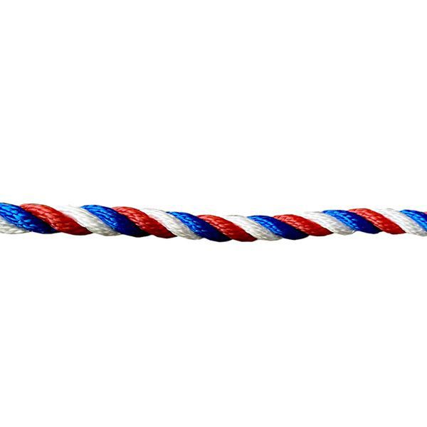 Kingfisher 12mm Red/White/Blue Mooring Rope & Large Eye Splice (10m)