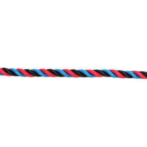 Kingfisher 12mm Red/Black/Blue Mooring Rope & Large Eye Splice (10m)