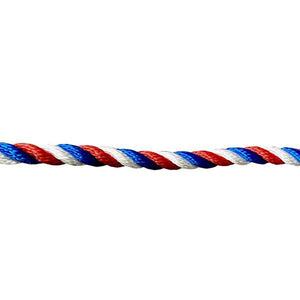 Kingfisher 14mm Red/White/Blue Mooring Rope & Large Eye Splice (10m)